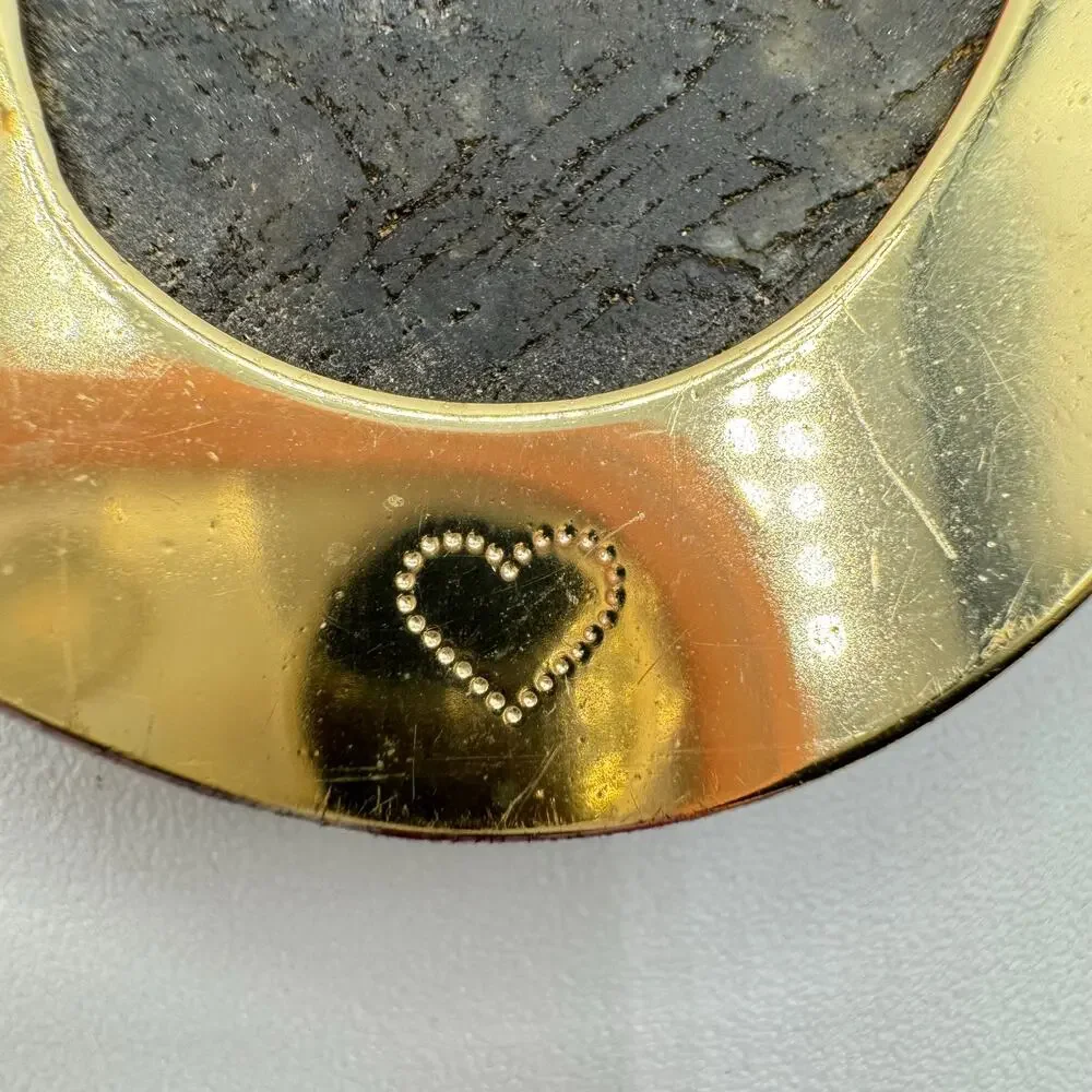 Stella & Dot Leona Stone Pendant Necklace Huge Statement Heavy Chunky Retro 30” - Picture 4 of 8